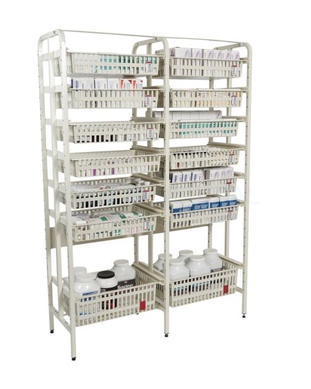 Double Dressed Pharmacy Shelves 